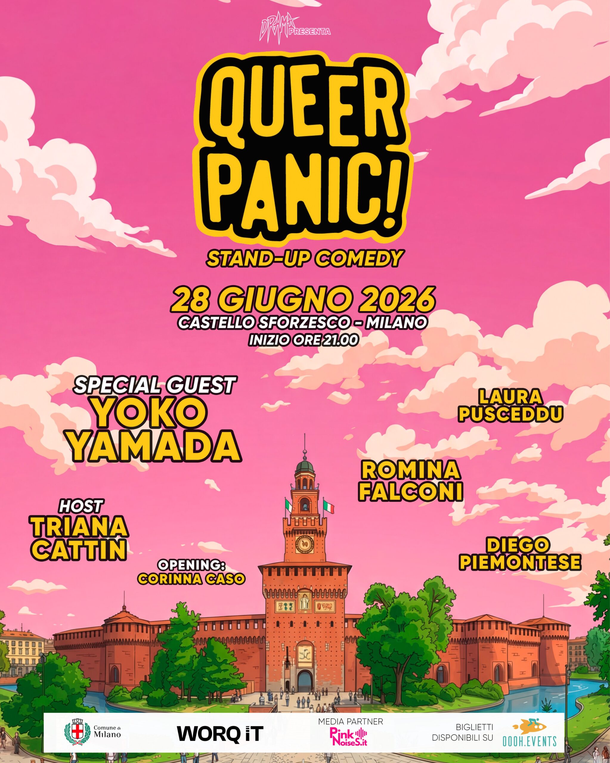 QUEER PANIC! al Castello Sforzesco, 28 giugno 2026