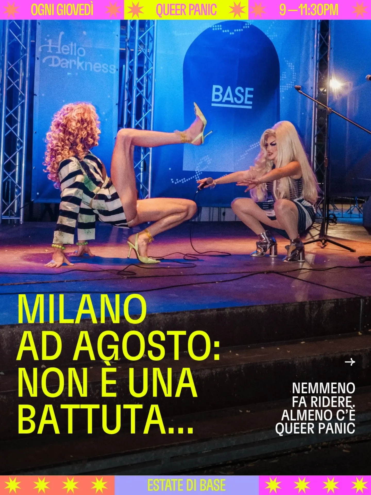 QUEER PANIC! a BASE Milano, estate 2026
